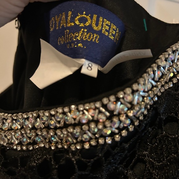 Royal Queen Collection‎ Lace Dress Rhinestone Trim Formal Gown Size  88 - Picture 5 of 9